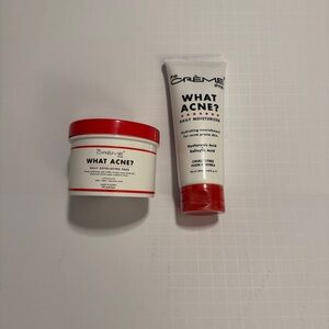The Creme Shop What Acne Bundle NEW SEALED Moisturizer + Exfoliating Pads
